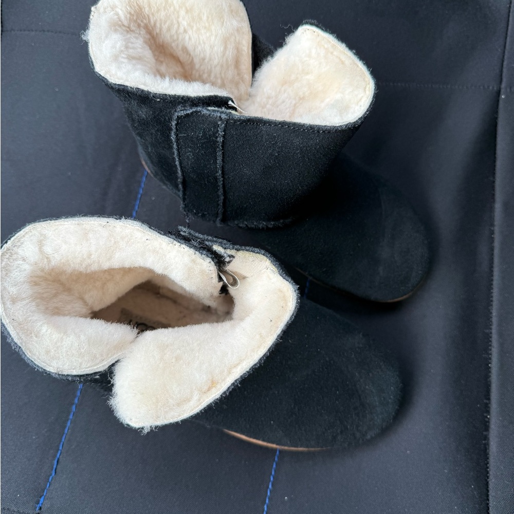 UGG Black Boots and UGG Tasman slipper combo.
